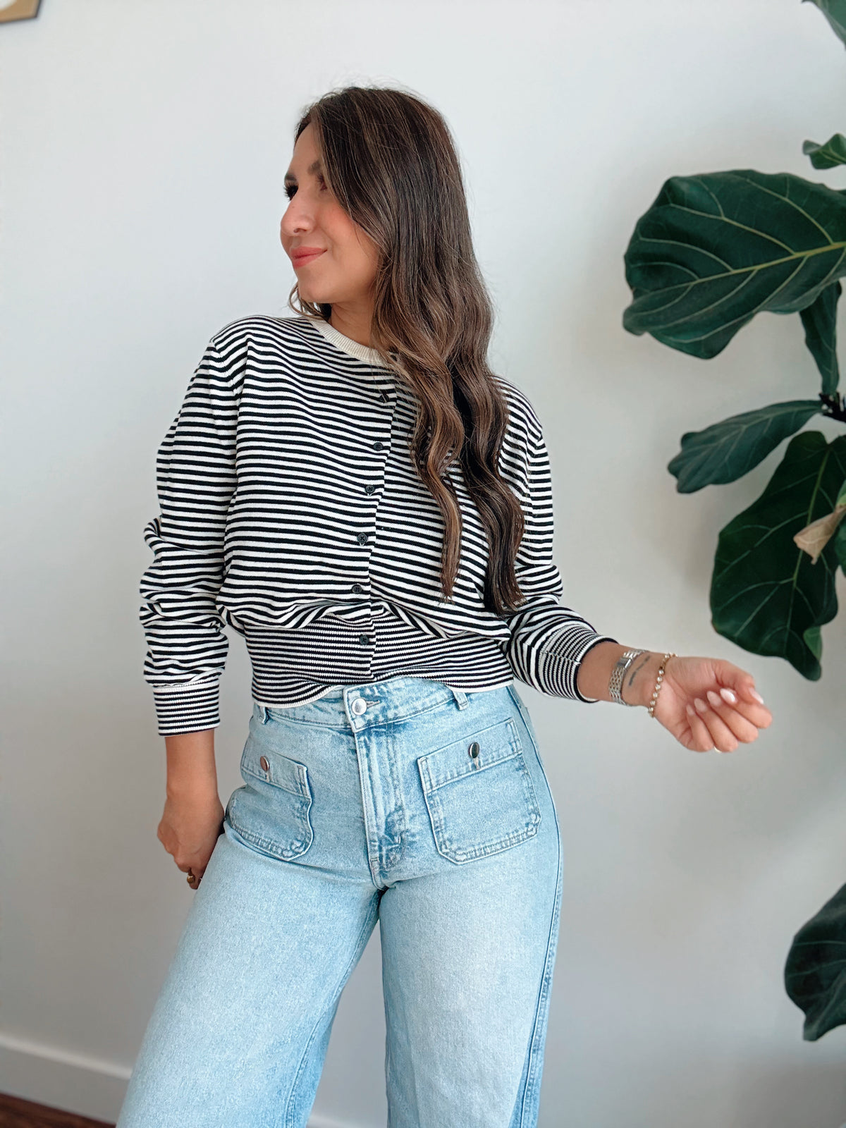 Striped Knit Long Sleeve