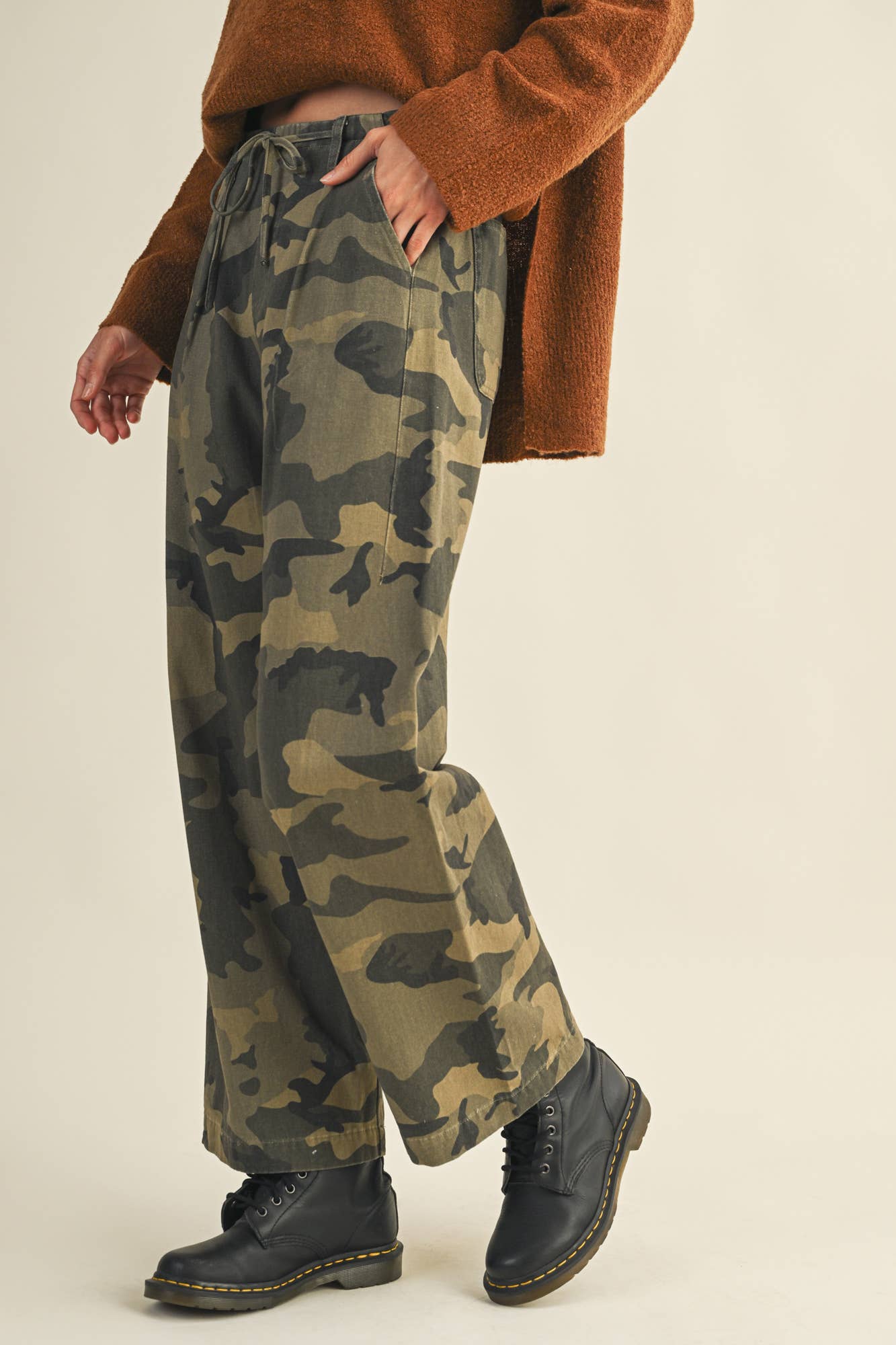 Camo Wide Leg Pants