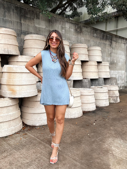 Sea Side Blue Knit Set