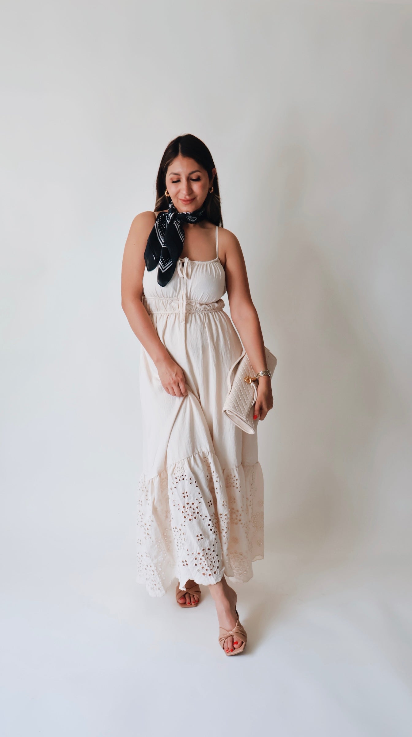 Florance Beige Maxi Dress