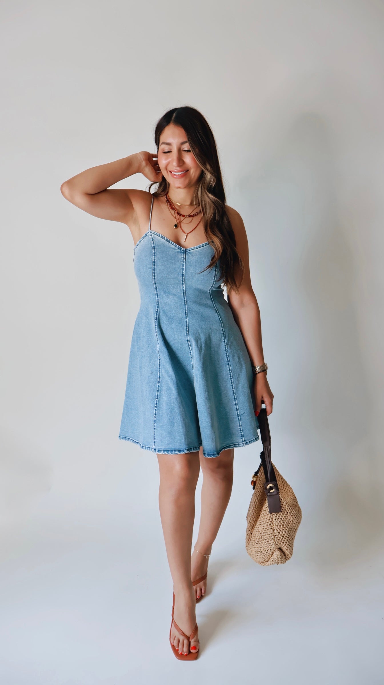 Sweetheart Denim Mini Dress