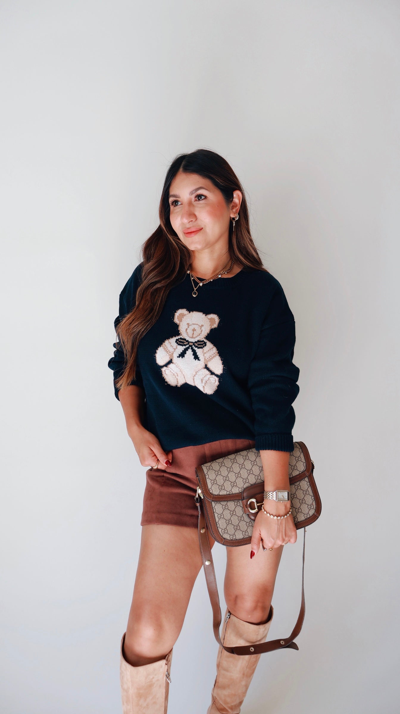 Navy Teddy Sweater