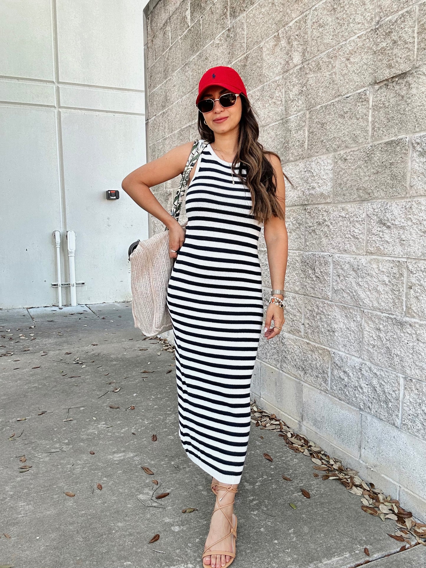 High Tide Navy Stripe Dress