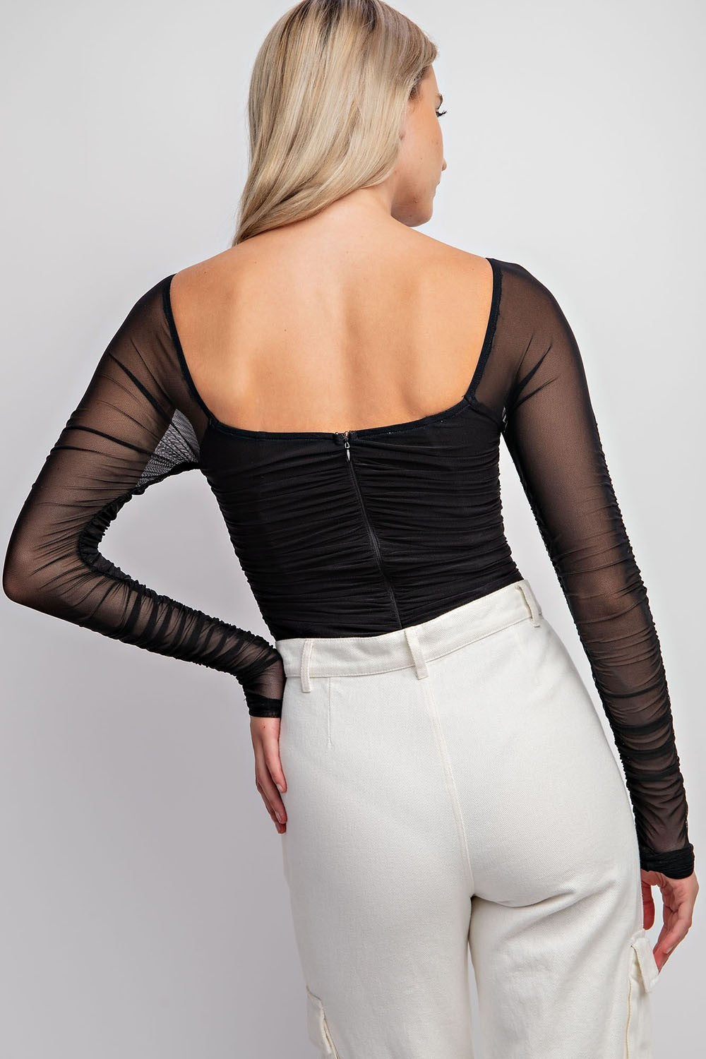 Evening Cocktails Sheer Bodysuit