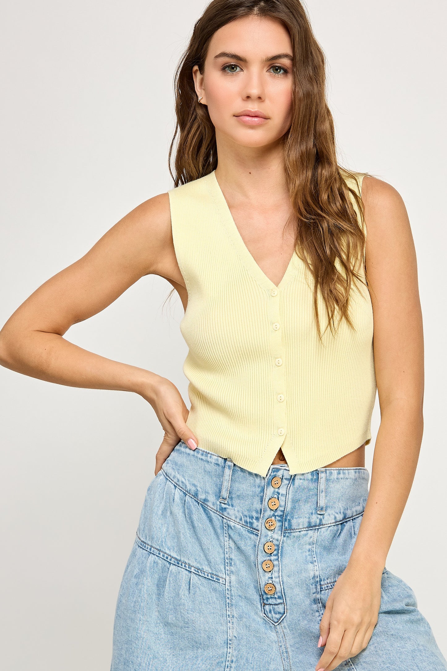 Butter Yellow Soft Vest