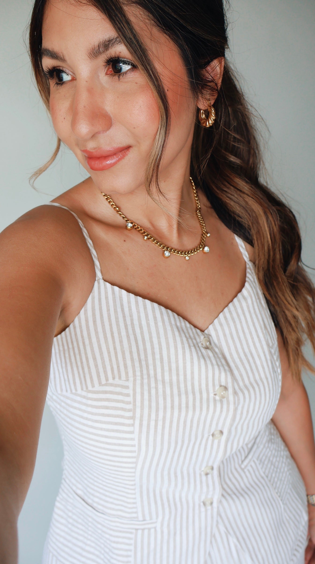 Chloe Crystal Chain Necklace