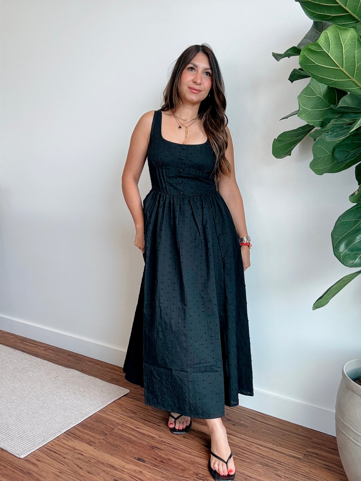 Ginni Black Bustier Dress