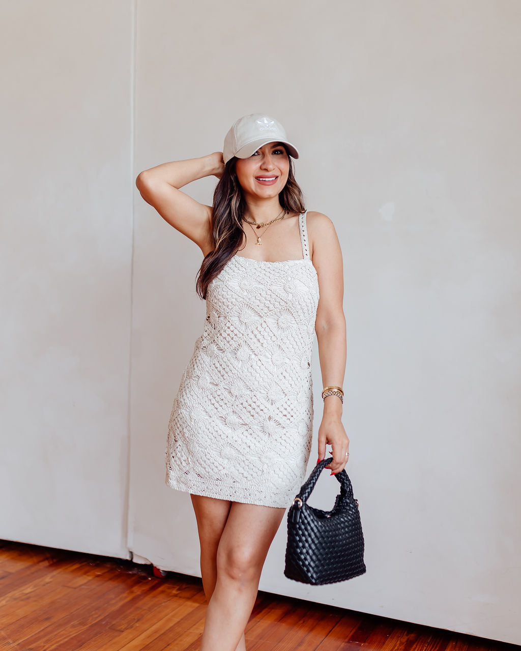 Victoria Crochet Mini Dress