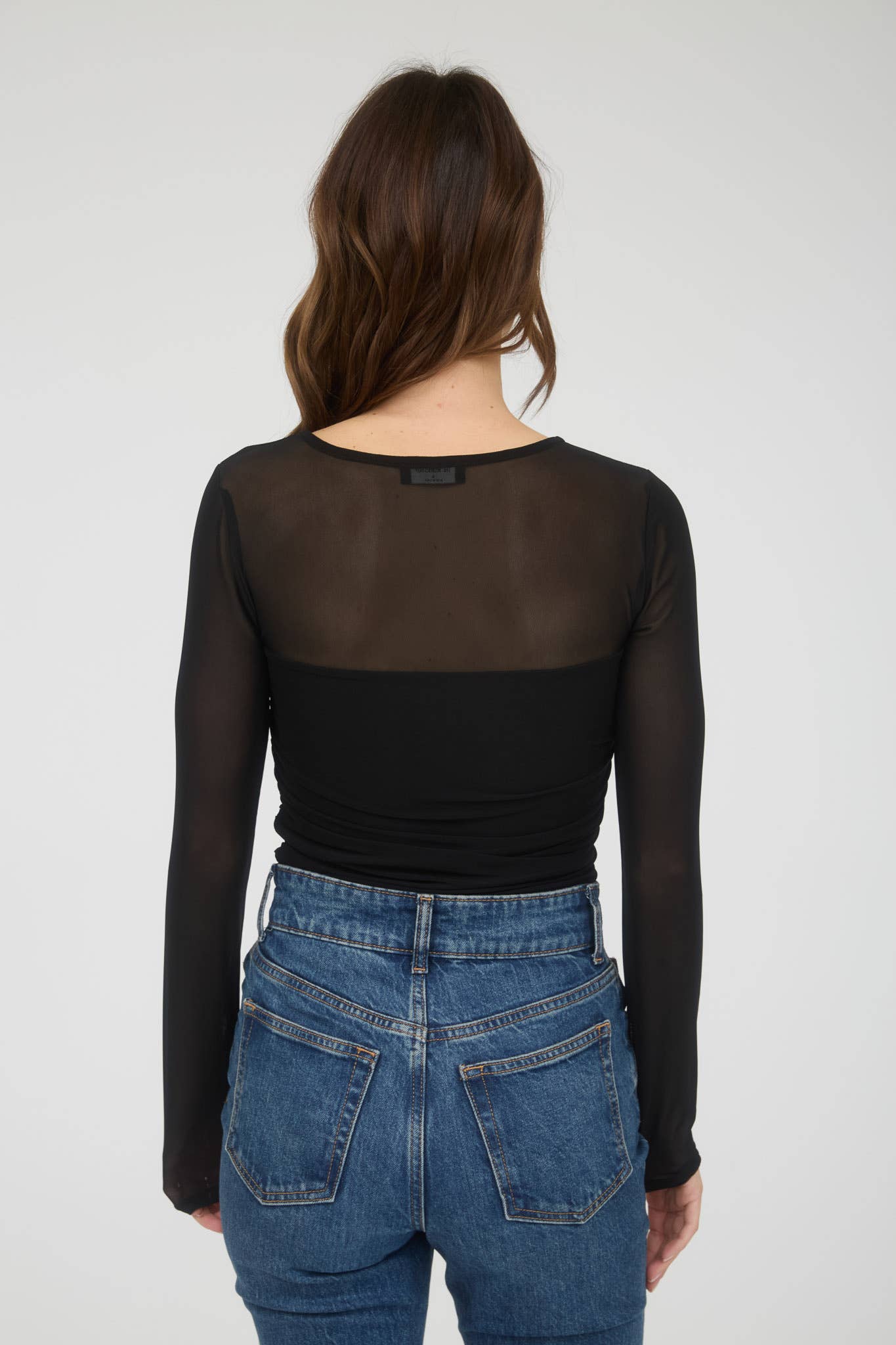 Jessa Sheer Long Sleeve Top