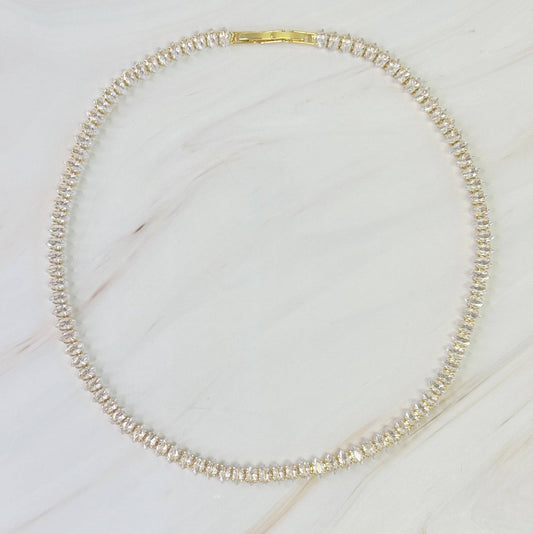 Marquise Tennis Necklace