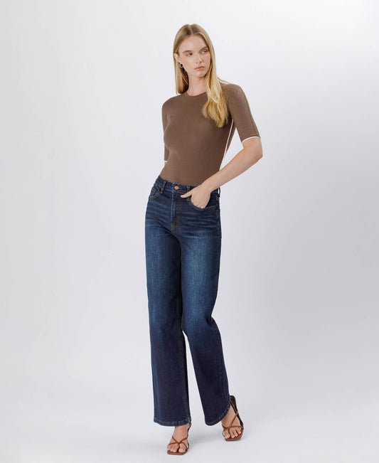 Dark Wash Wide Leg Jeans