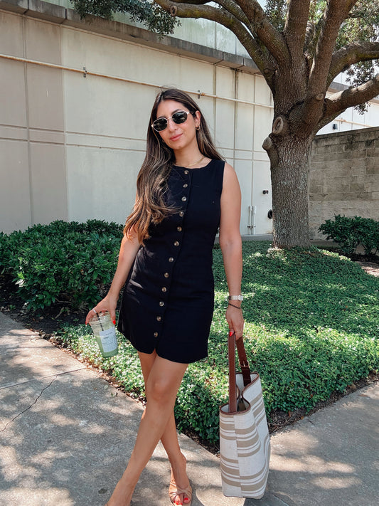Black Minimalist Summer Dress