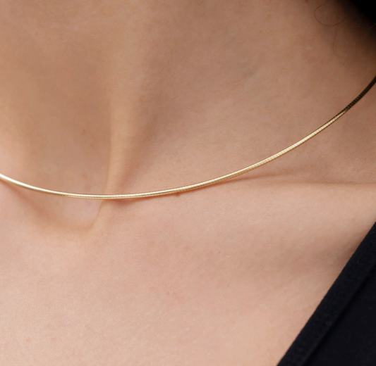 Minimalist Wire Choker Necklace
