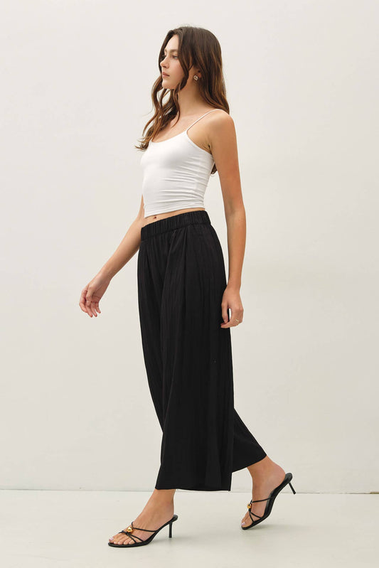 Everyday Crinkle Pants - Black