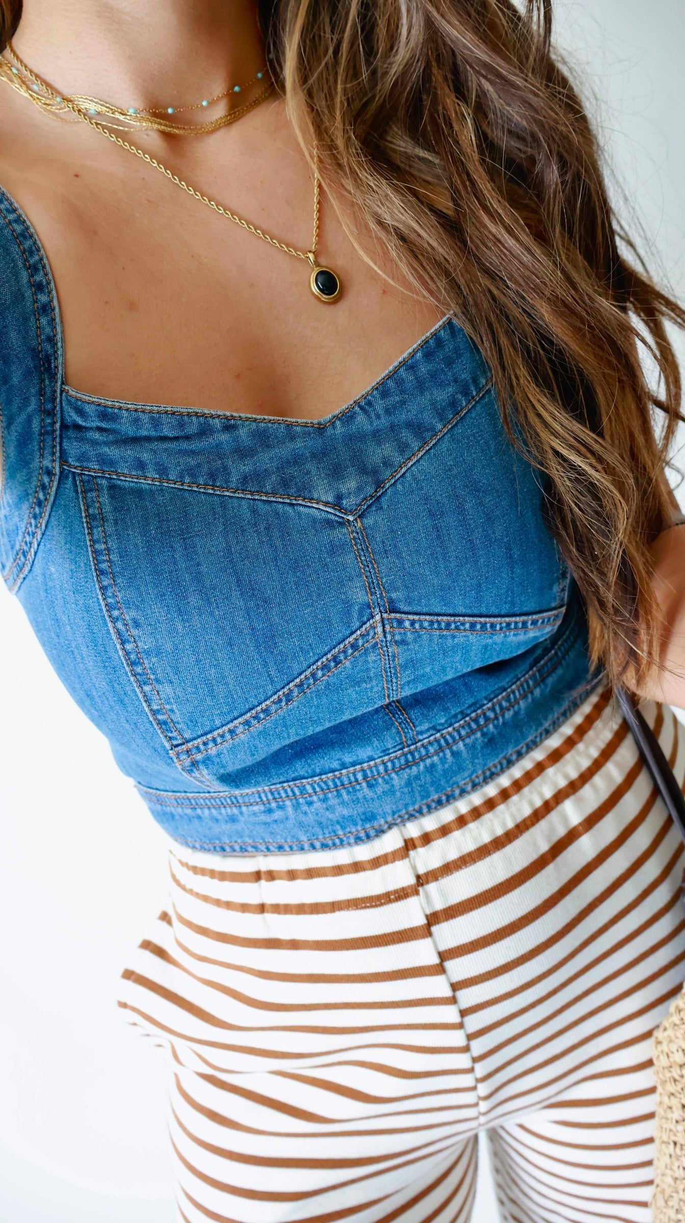 Definite Sweetie Denim Bustier