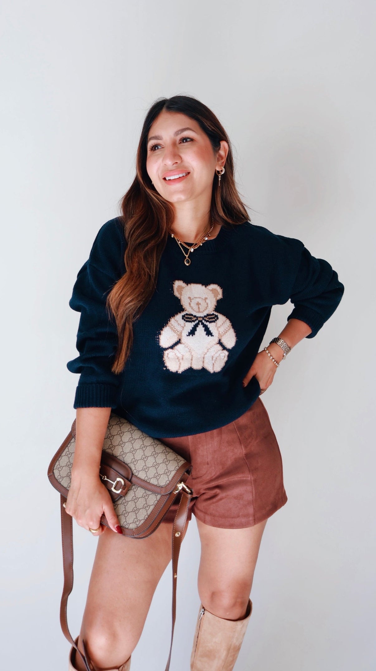 Navy Teddy Sweater
