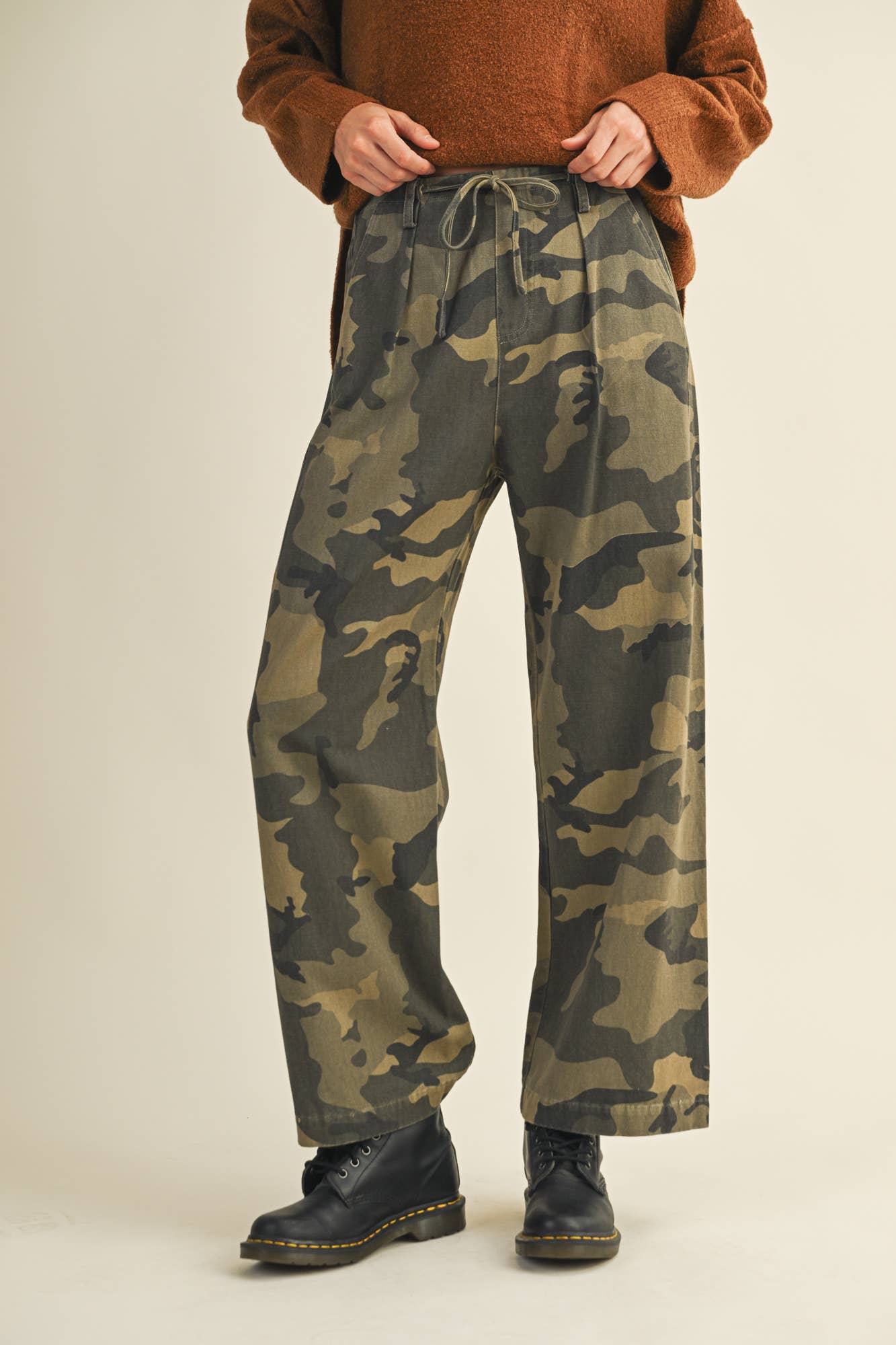 Camo Wide Leg Pants