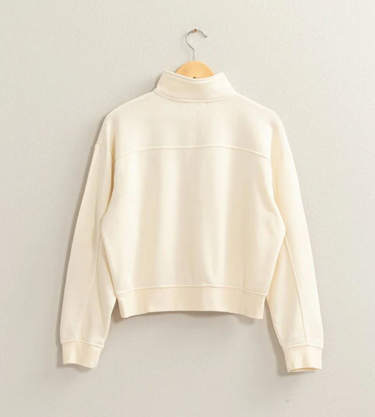 Ivory Minimalist Sweatshirt