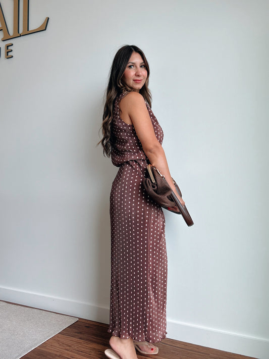 Brown Dot Skirt