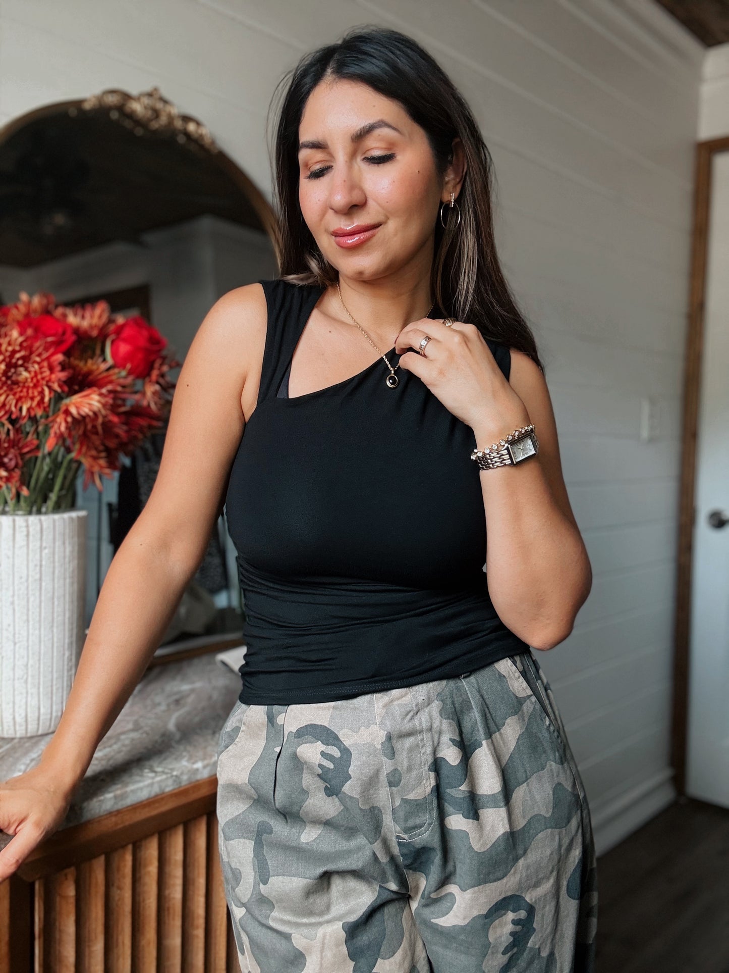 Black Asymmetrical Top
