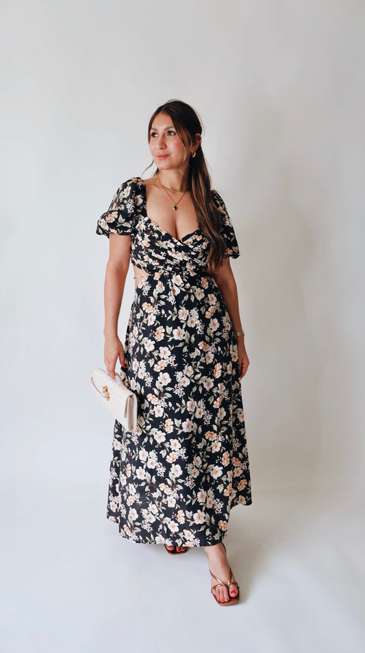 Romanticize Puff Sleeve floral dress