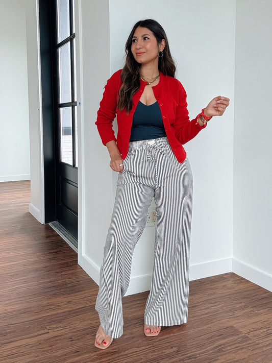 Candy Red Cardigan