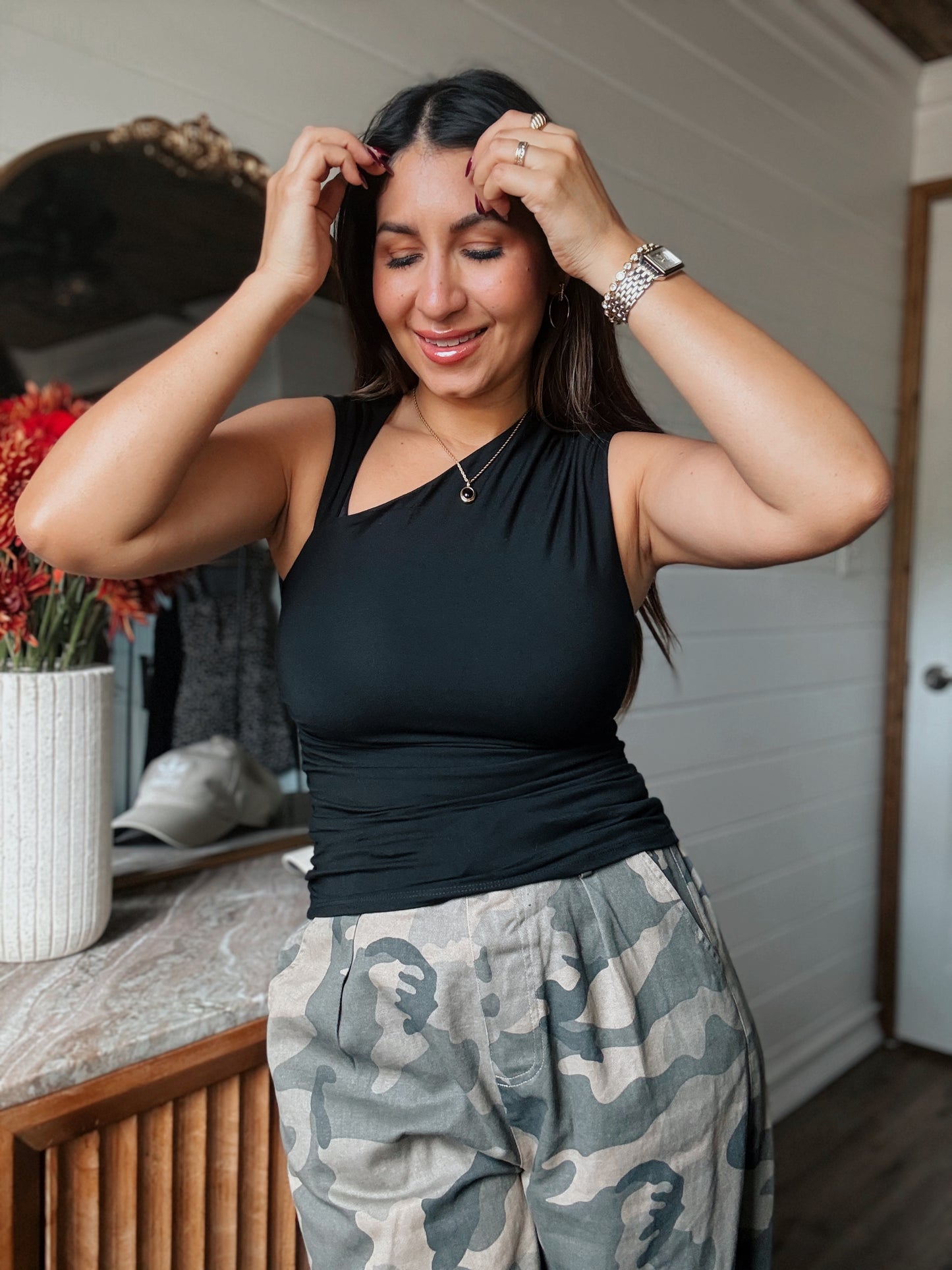 Black Asymmetrical Top