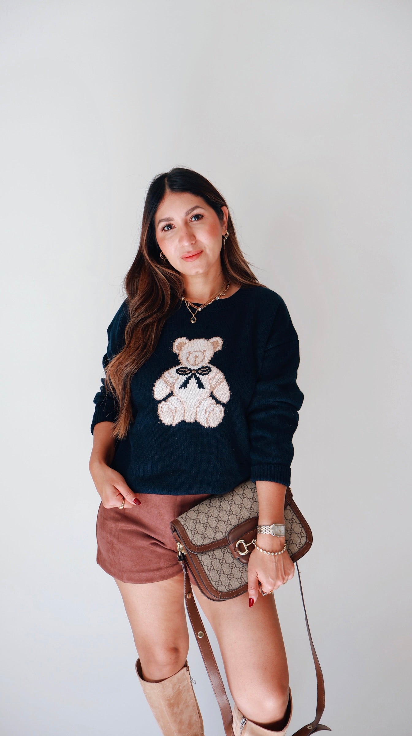 Navy Teddy Sweater
