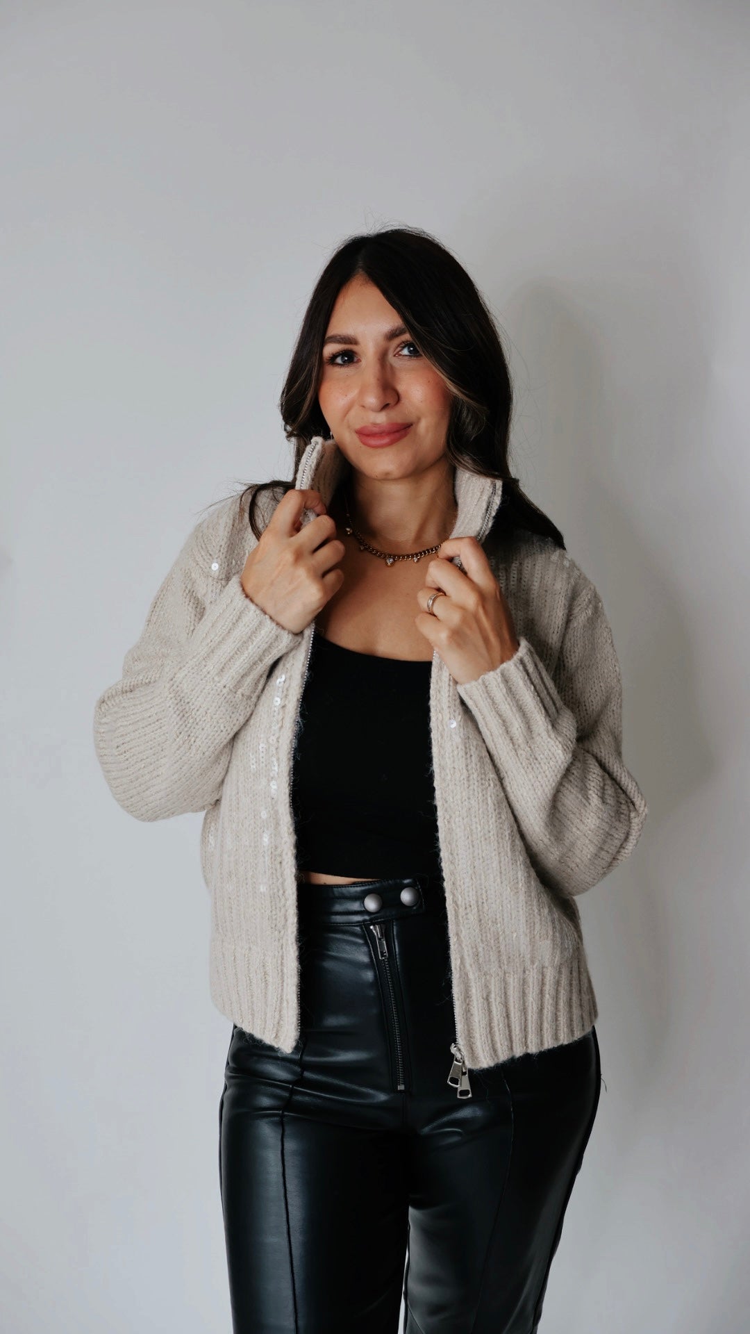 Sequined Cardigan