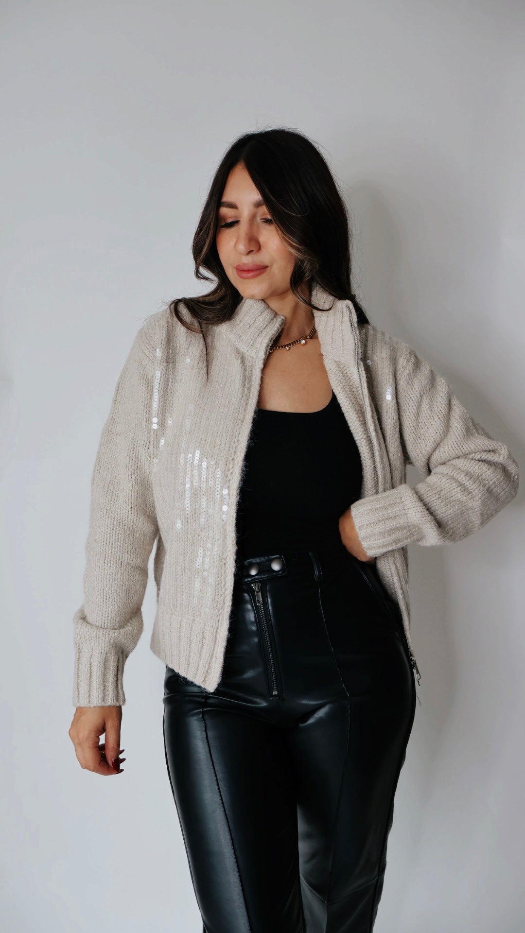 Sequined Cardigan