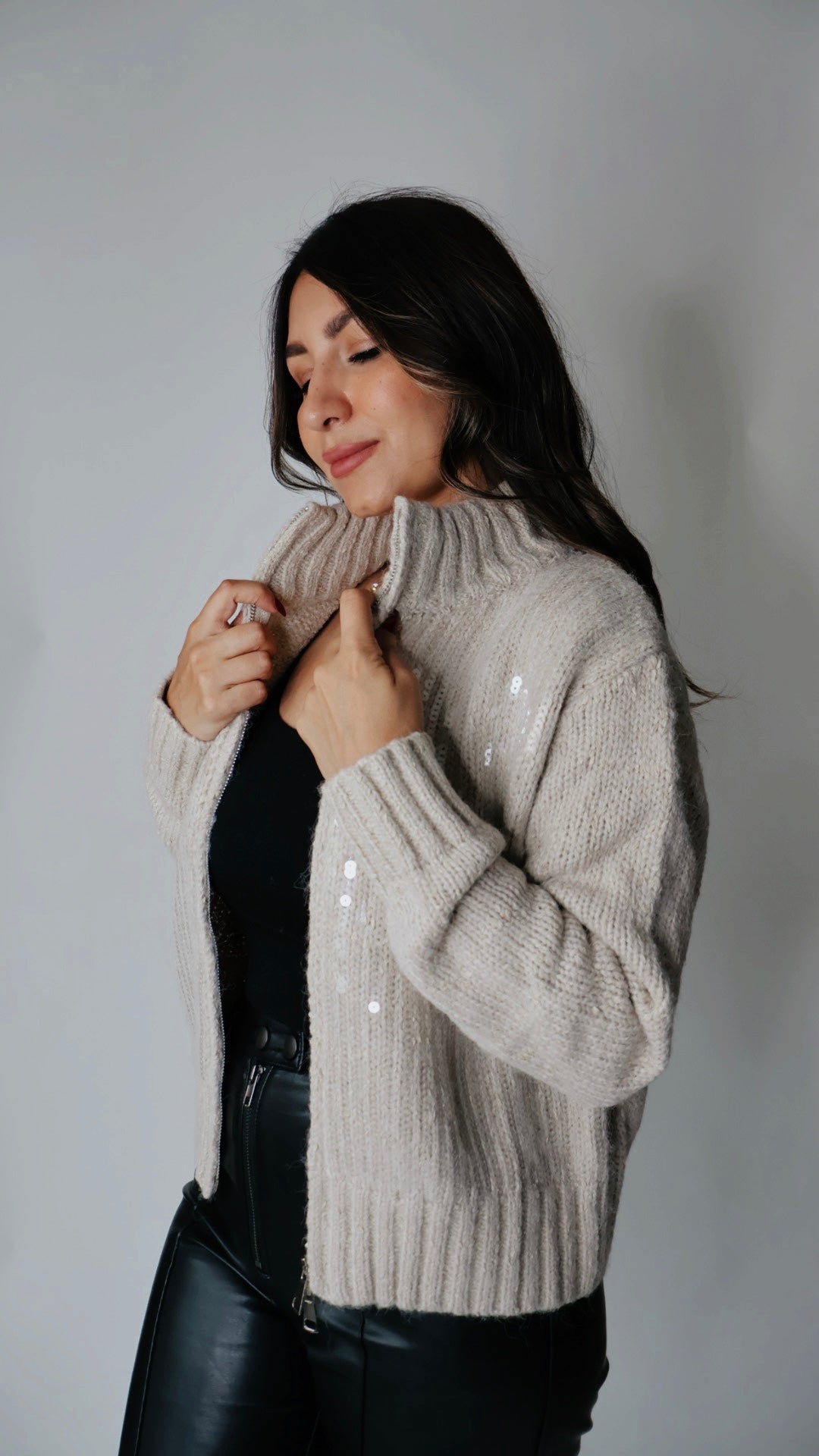 Sequined Cardigan