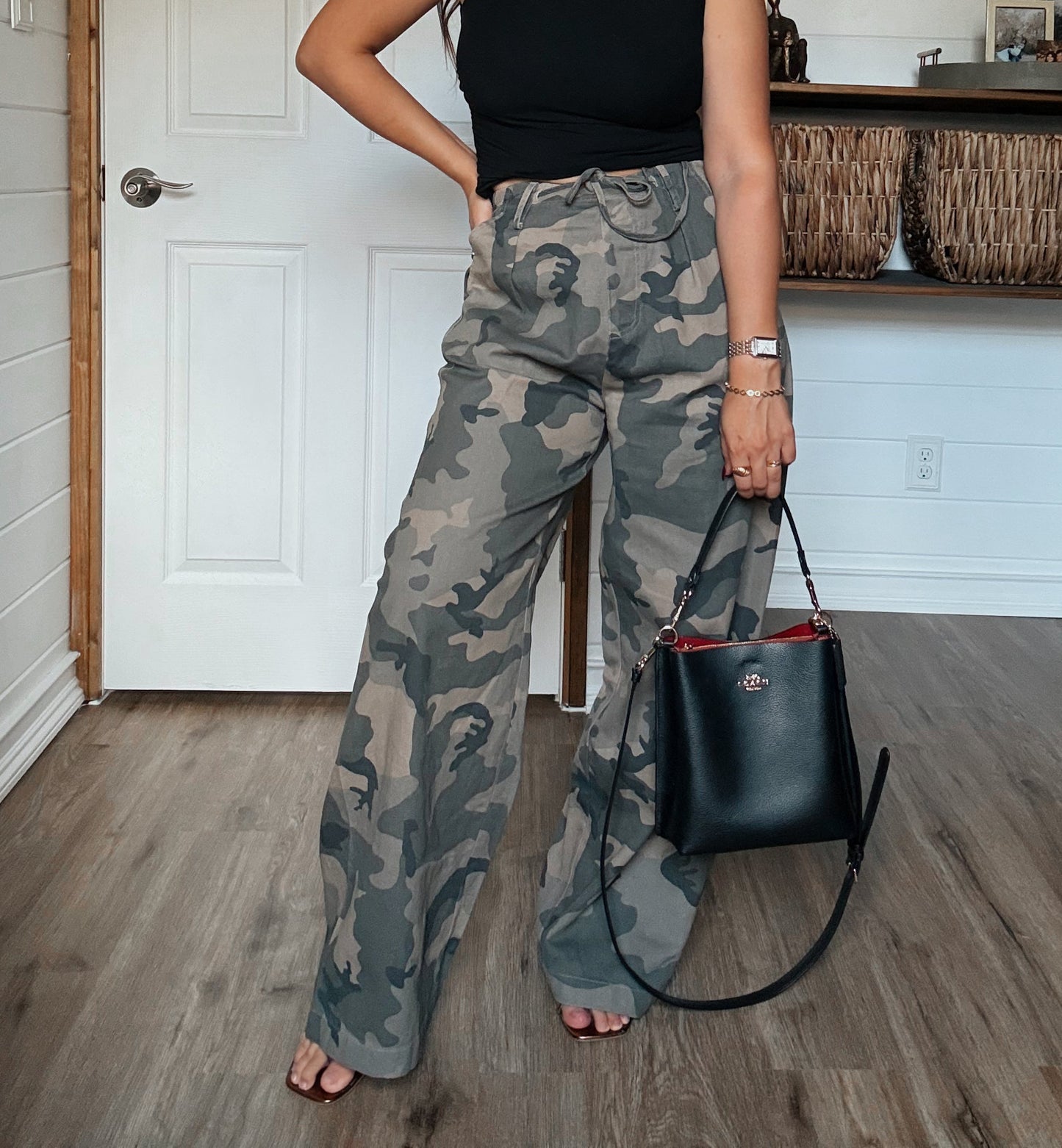 Camo Wide Leg Pants