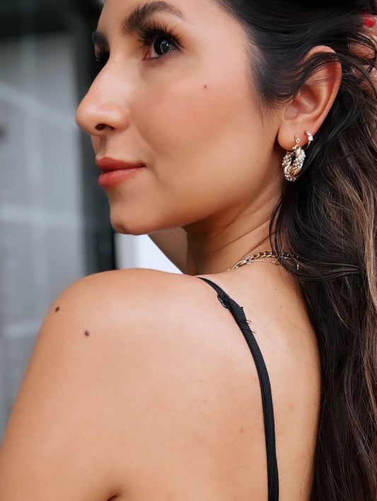 Egypt - Twisted Crystal Nugget Creoles