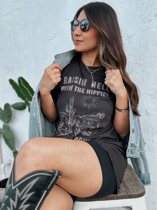 Hippies and Cowboys Tee