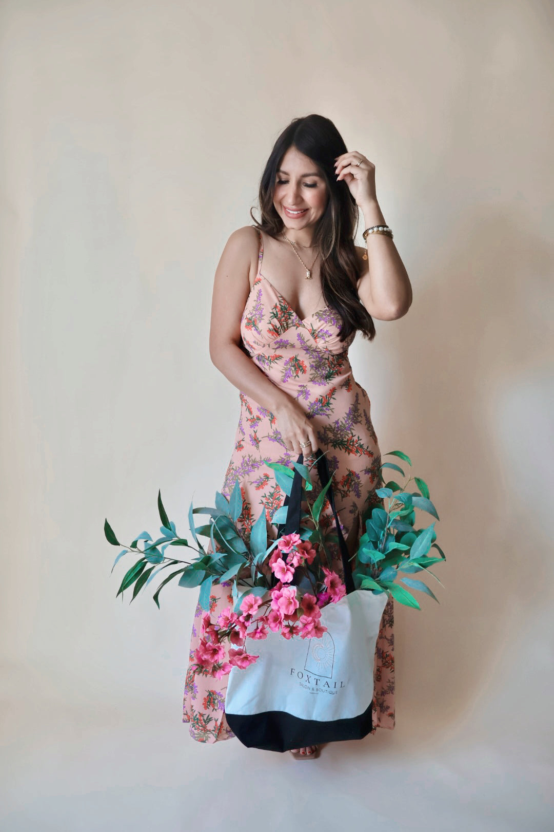 blush floral maxi dress Ethereal Love Blush Floral Pleated Tiered Tie-Back Maxi Dress