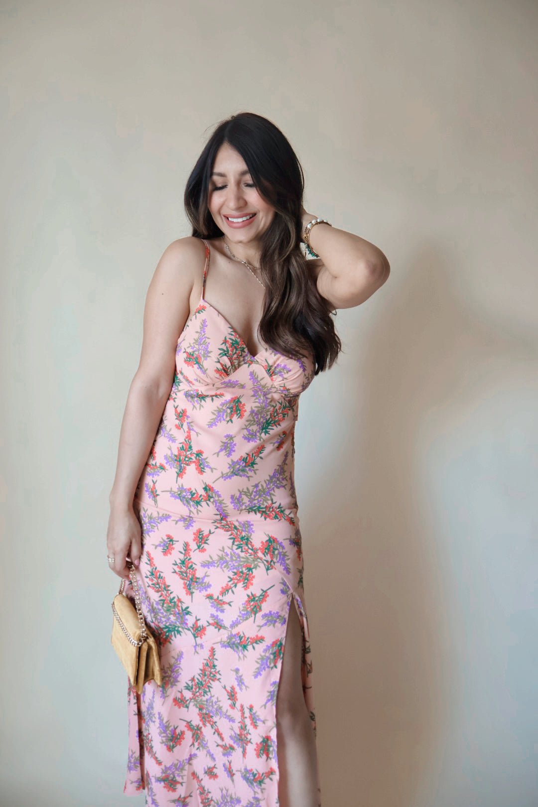 Floral Blush Maxi Dress