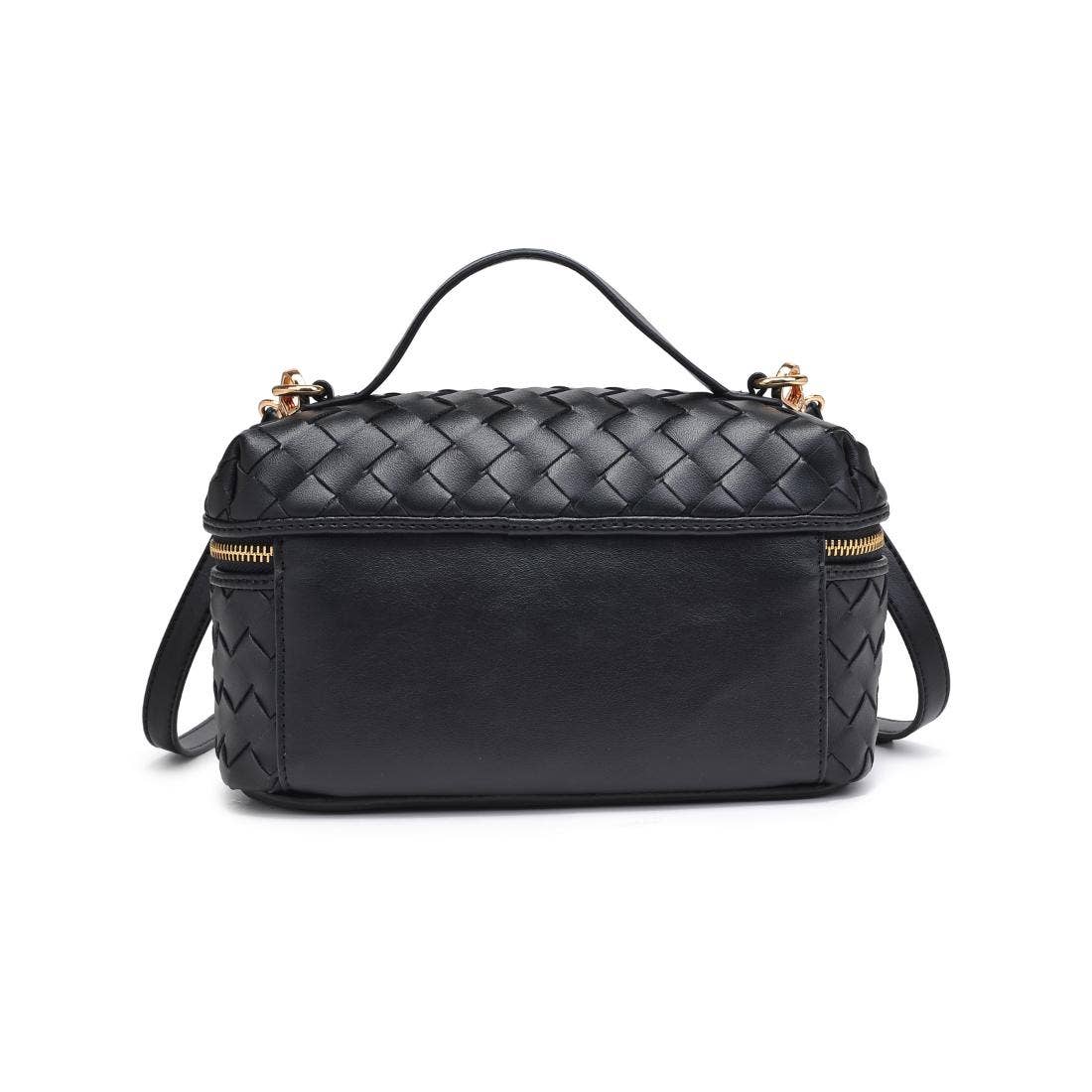 Richie Black Woven Crossbody