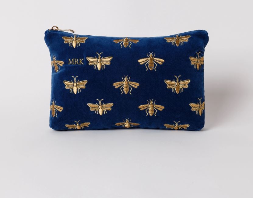 Honey Bee Everyday Pouch - Cobalt Blue