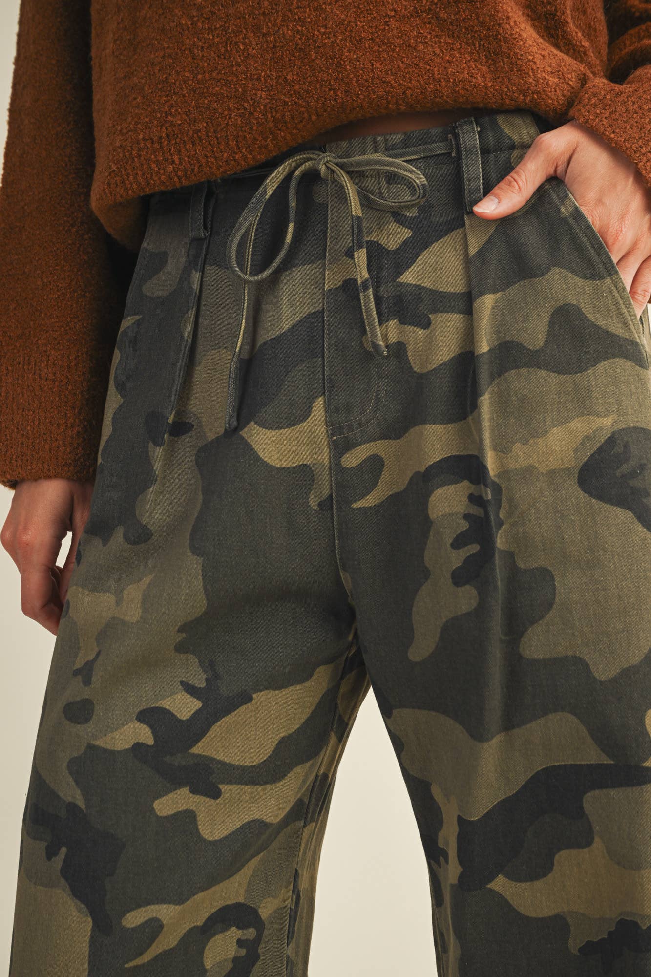 Camo Wide Leg Pants