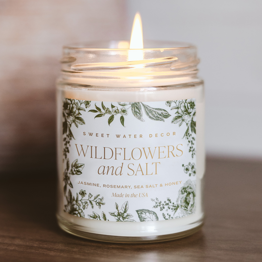Wildflowers and Salt - 9 oz Soy Candle