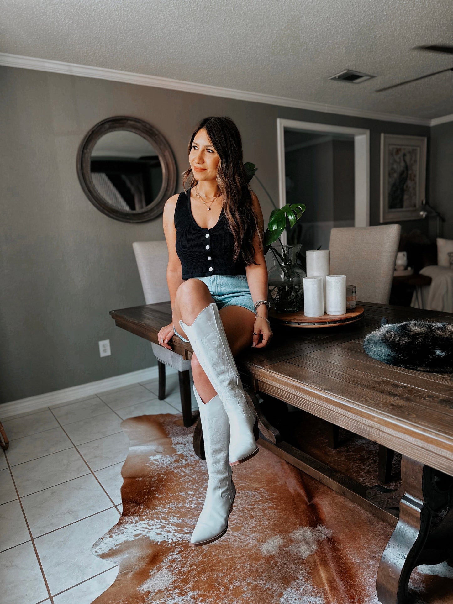Effortless Button Tank Top