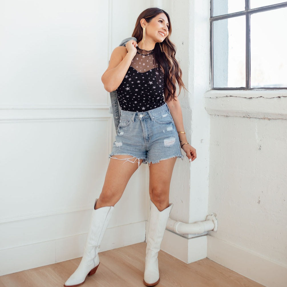 Estrellas Mesh Sleeveless Top