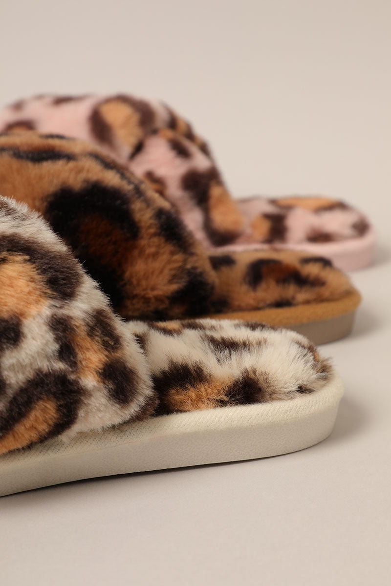 Pink Leopard Slippers