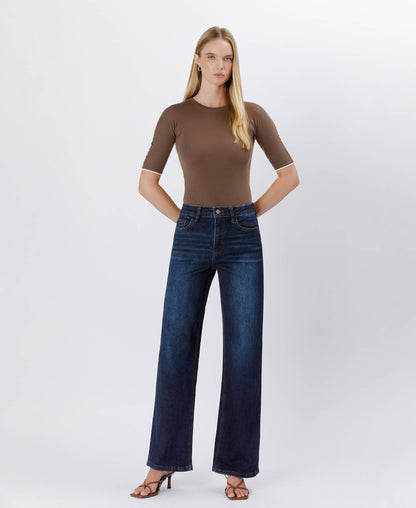 Dark Wash Wide Leg Jeans