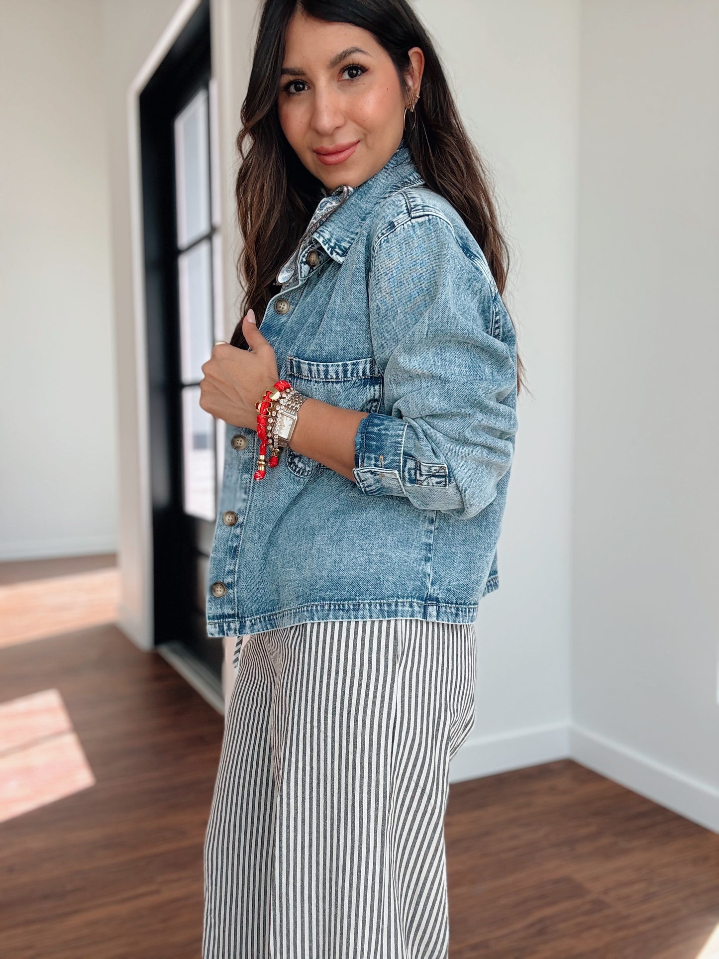 Charlotte Boxy Denim Shirt