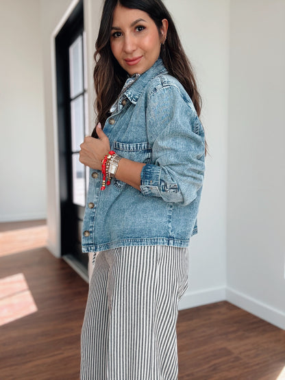 Charlotte Boxy Denim Shirt
