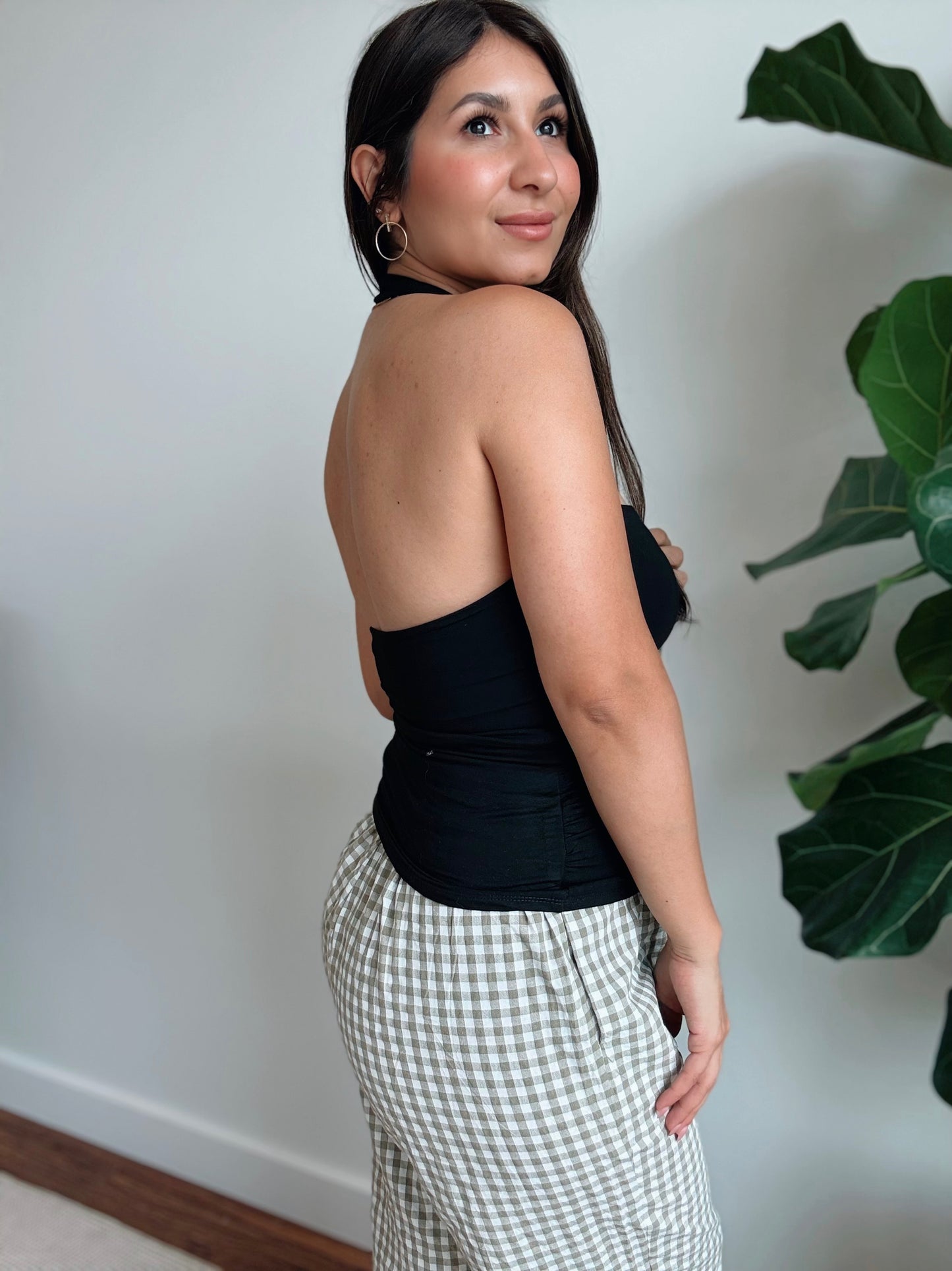Becka Black Halter
