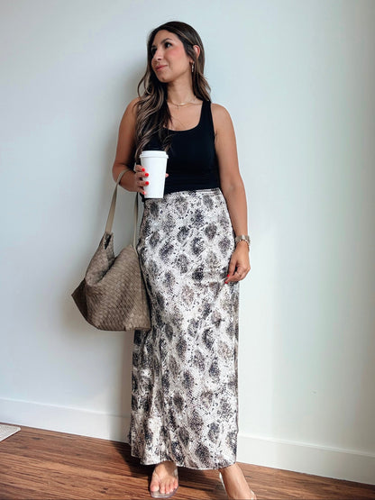 Python Maxi Skirt