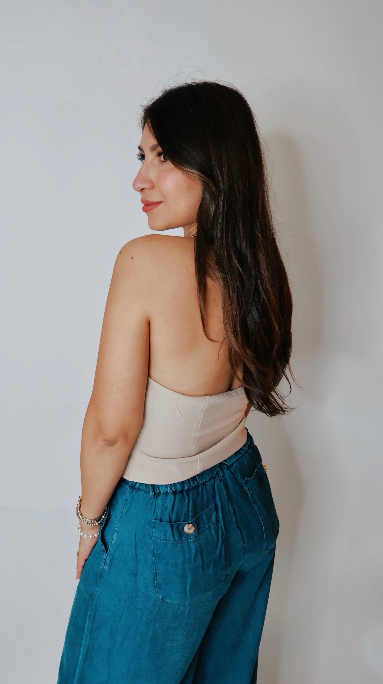 LA Tan Halter Vest