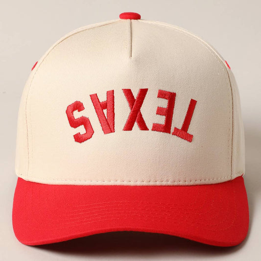 TEXAS Upside Down Trucker Baseball Cap